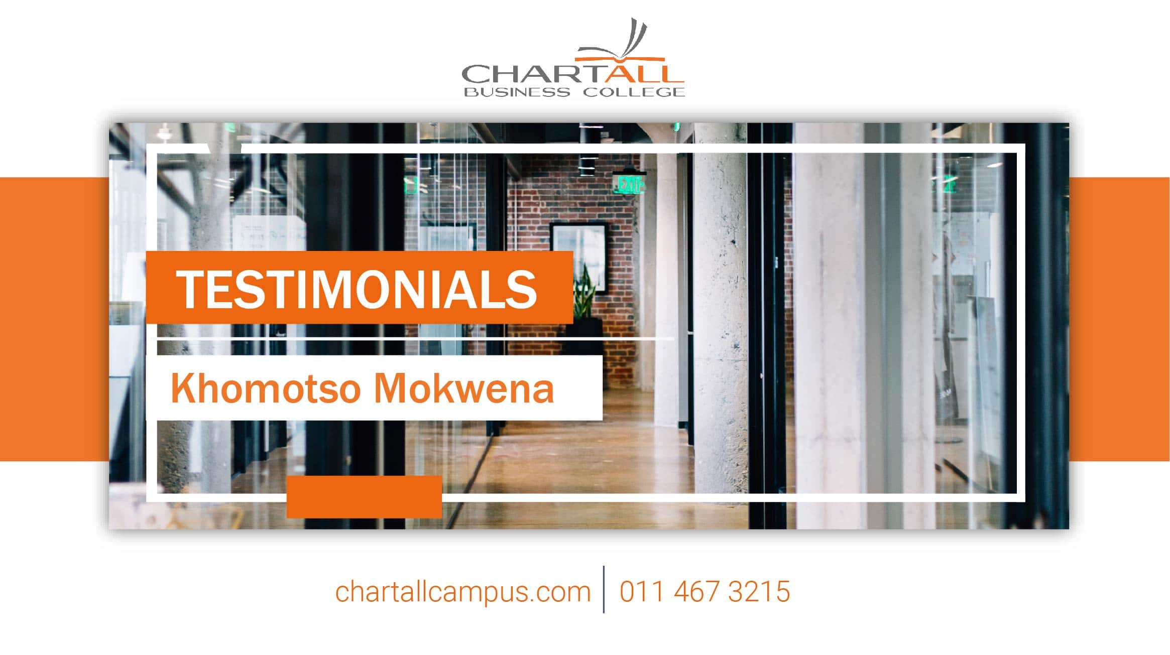 Testimonial - Khomotso Mokwena